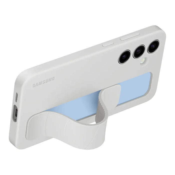 Samsung Standing Grip Case EF-GS921CLEGWW with holder / stand for Samsung Galaxy S24 FE - gray - Cell phone cases