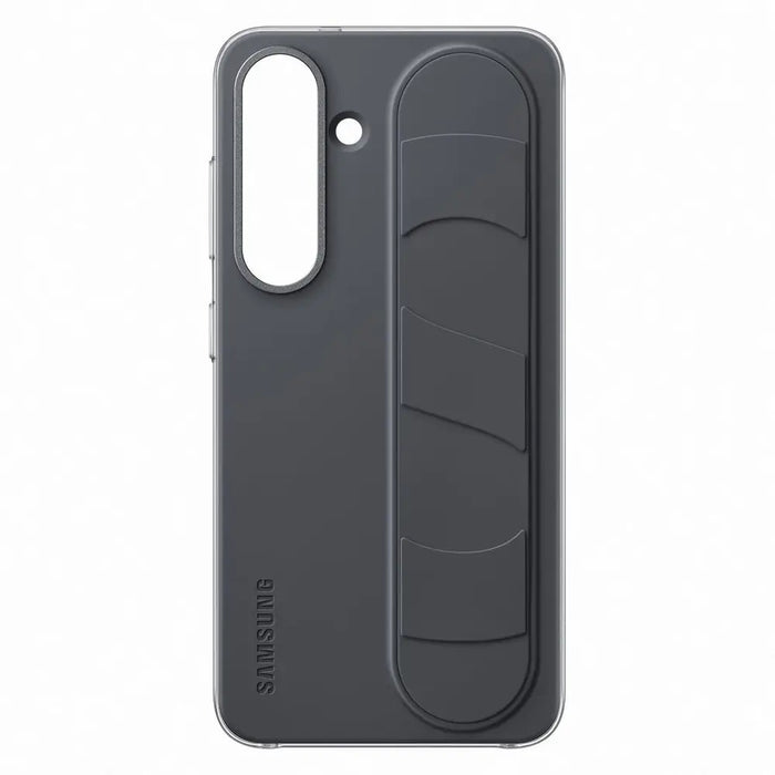 Samsung Standing Grip Case EF-GS931CBEGWW Silicone Case with Holder / Stand for Samsung Galaxy S25 - Black - Cell phone