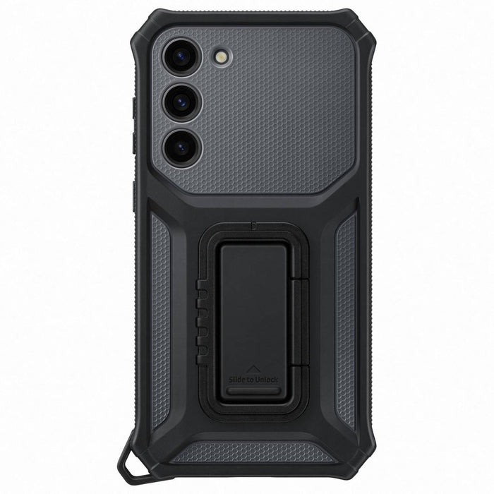 Samsung Rugged Gadget Case for Samsung Galaxy S23+ Rugged Cover Ring Holder Stand Gray (EF-RS916CBEGWW)