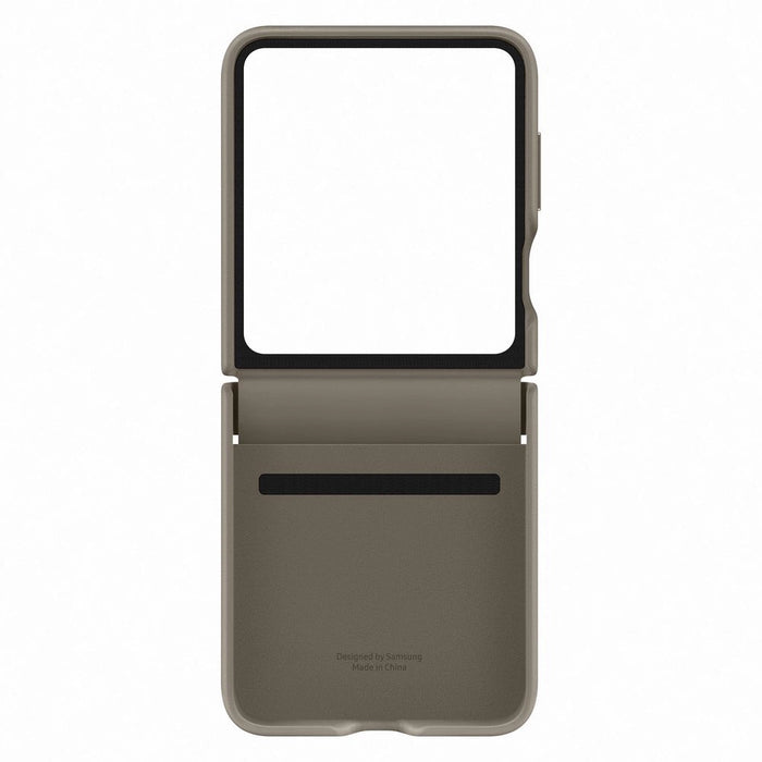 Eco-leather case for Samsung Galaxy Z Flip 5 - brown