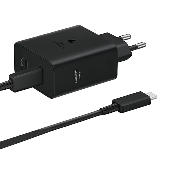 Samsung Power Adapter Duo EP-T5020XBEGEU network charger 2x USB-C 50W - black