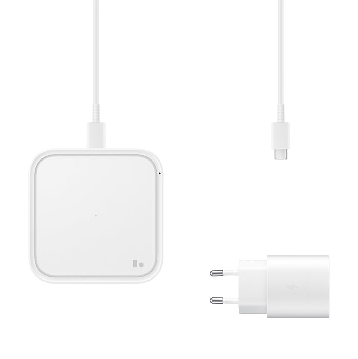 Samsung Wireless Charger Pad EP-P2400TWEGEU 15W inductive charger - white + mains charger