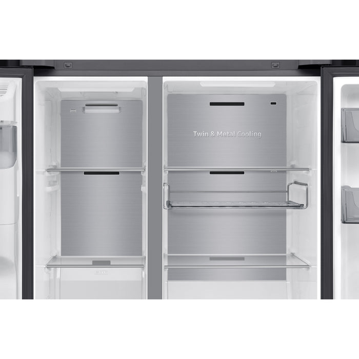 Refrigerator with freezer SAMSUNG Side-by-Side RS80F66KBFEO, 634 l, Auto Open Door, 178.4 cm