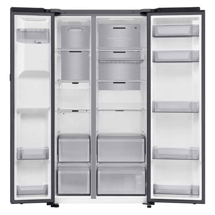 Refrigerator with freezer SAMSUNG Side-by-Side RS80F66KBFEO, 634 l, Auto Open Door, 178.4 cm