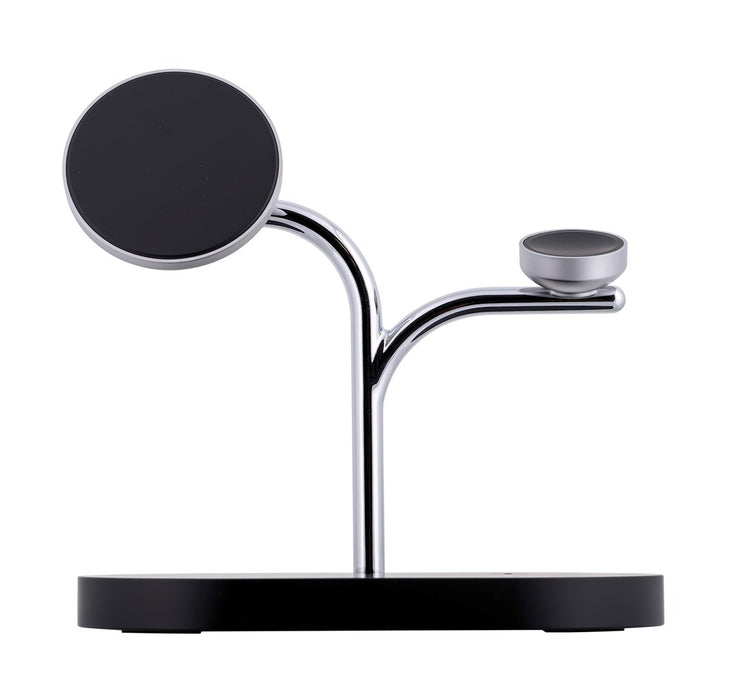 Samsung GP-PWU024WIABW mobile device charger Headset, Smartphone, Smartwatch Black, Silver USB Wireless charging Indoor