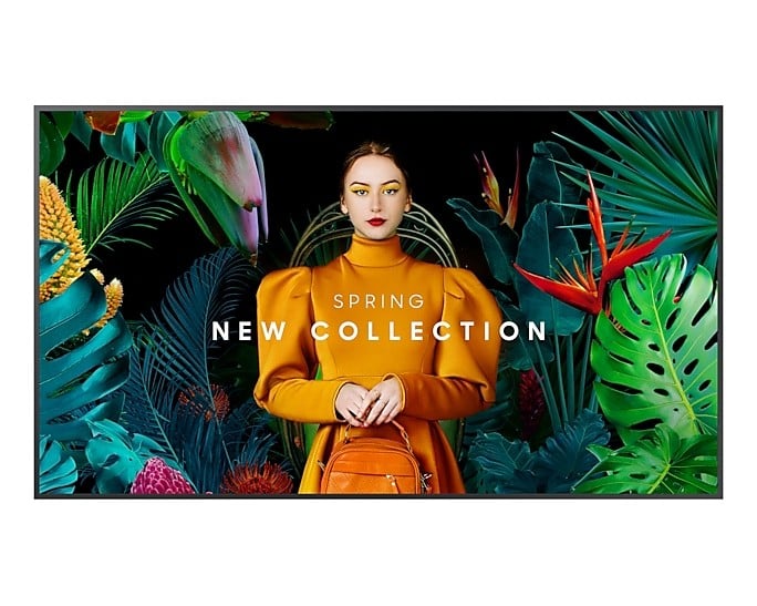 SAMSUNG 65inch UHD/4K 16:9 QM65C Slim-LED Crystal UHD Signage 500nits Spkr 2x10W black 3xHDMI 2.0 DP 1.2 USB 2.0 x 2 LAN WiFi