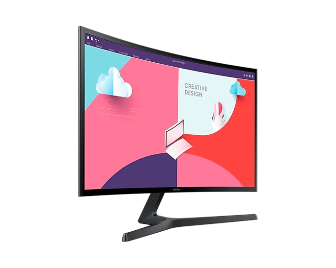 Samsung LS24C366EA, 24" Curved VA LED, 75 Hz, 5 ms GTG, 1920x1080, 250cd/m2, D-Sub, HDMI 1.4, Black