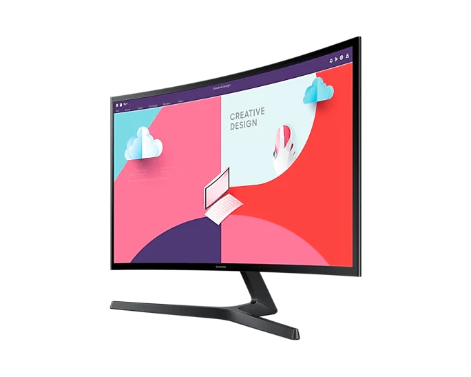 Samsung LS24C366EA, 24" Curved VA LED, 75 Hz, 5 ms GTG, 1920x1080, 250cd/m2, D-Sub, HDMI 1.4, Black