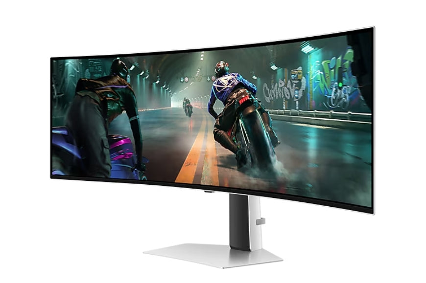 Samsung LS49DG910, 49" Odyssey G9 GAMING, Curved OLED, 1800R, 144Hz, Smart. 32:9, 5120 x 1440, Display Port , HDMI,Micro HDMI, USB Hub, Silver