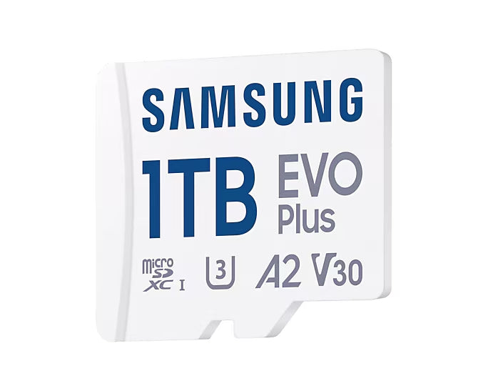 Samsung 1TB micro SD Card EVO Plus with Adapter, UHS-I interface, Read Speed up to 160MB/s