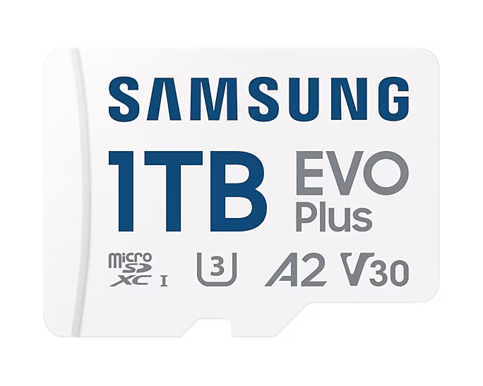 Samsung 1TB micro SD Card EVO Plus with Adapter, UHS-I interface, Read Speed up to 160MB/s