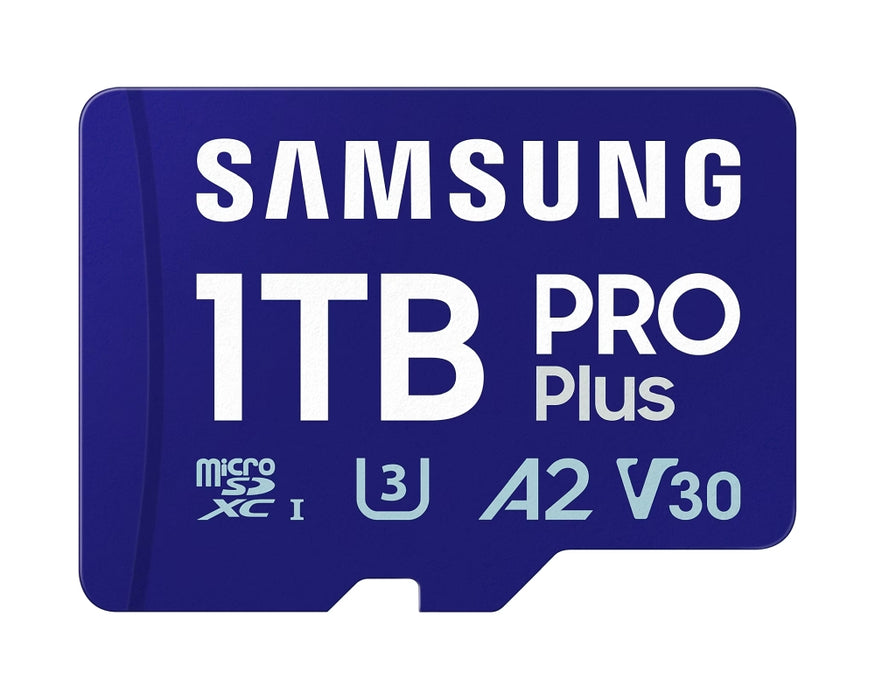 Samsung 1TB micro SD Card PRO Plus with Adapter, UHS-I, Read 180MB/s - Write 130MB/s