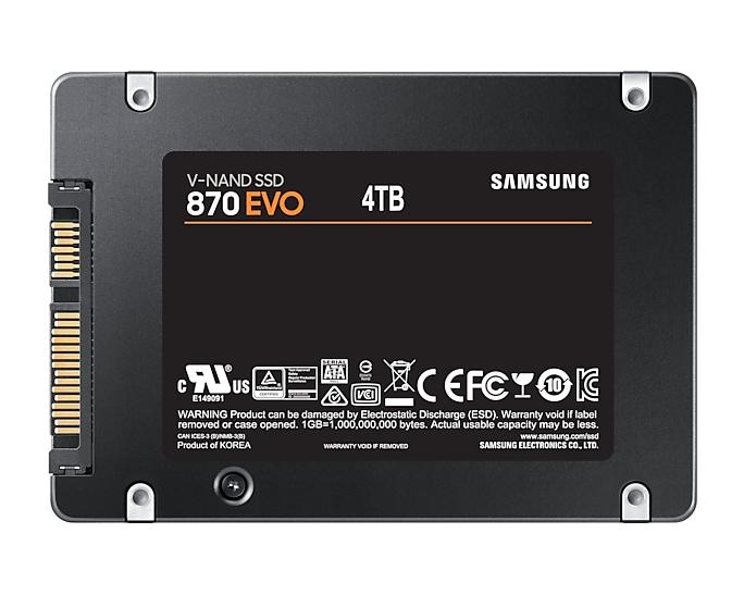 SSD SAMSUNG 870 EVO SATA 2.5", 4TB, SATA 6 Gb/s, MZ-77E4T0B/EU
