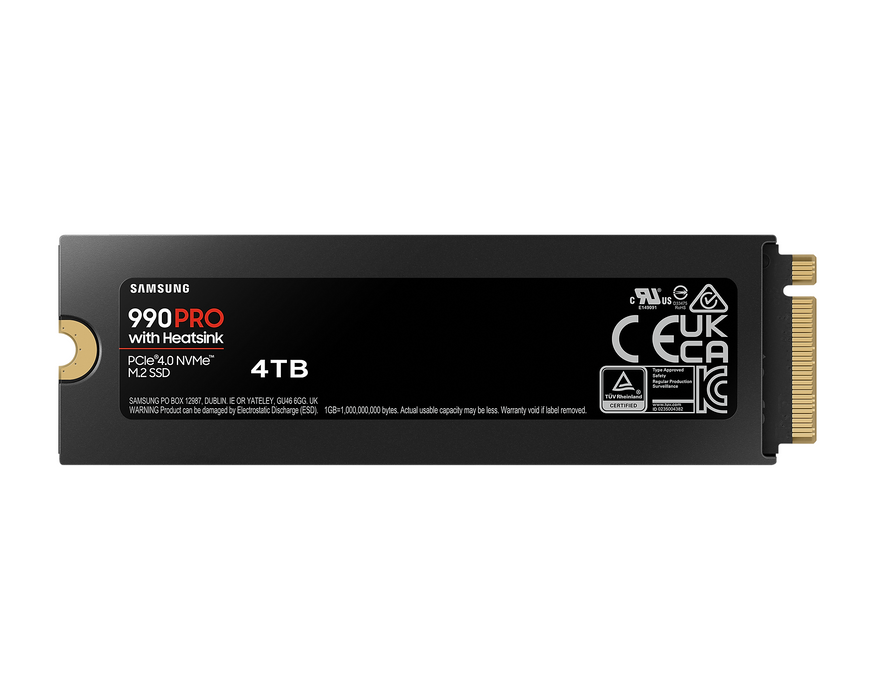 SSD SAMSUNG 990 PRO with Heatsink 4TB, MZ-V9P4T0GW