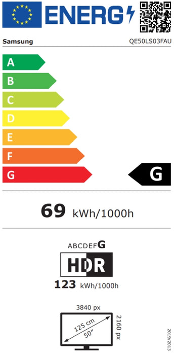 TV SAMSUNG The Frame QE50LS03FAUXXH, 50", QLED 4K UltraHD, Vision AI, SmartTV Tizen™, LS03F (2025)