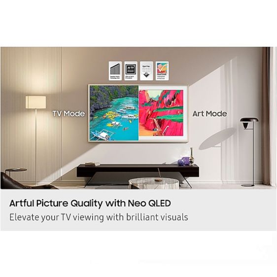 TV SAMSUNG QE65LS03FWUXXH, 65", Neo QLED, The Frame Pro, 4K Ultra HD, Vision AI, Smart TV, 2025