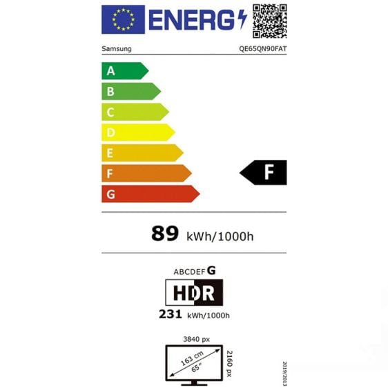 TV SAMSUNG QE65QN90FATXXH, 65"(163 cm), Neo QLED QN90F, 4K UHD Vision AI, Smart TV (2025)