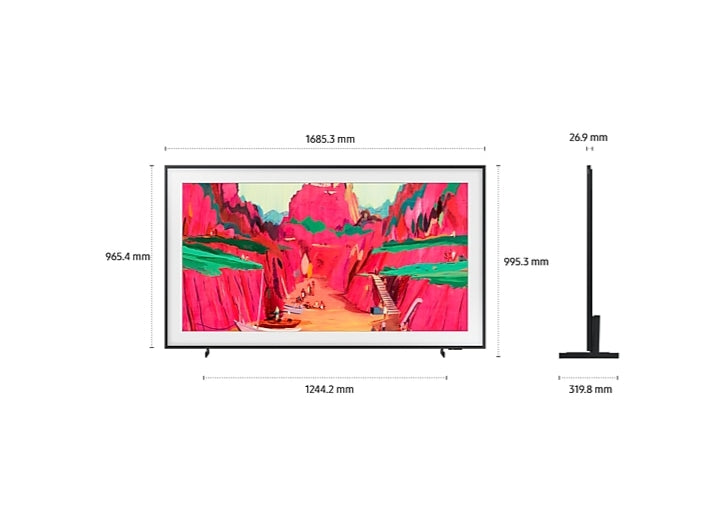TV SAMSUNG QE75LS03FWUXXH, 75", Neo QLED, The Frame Pro, 4K Ultra HD, Vision AI, Smart TV, 2025