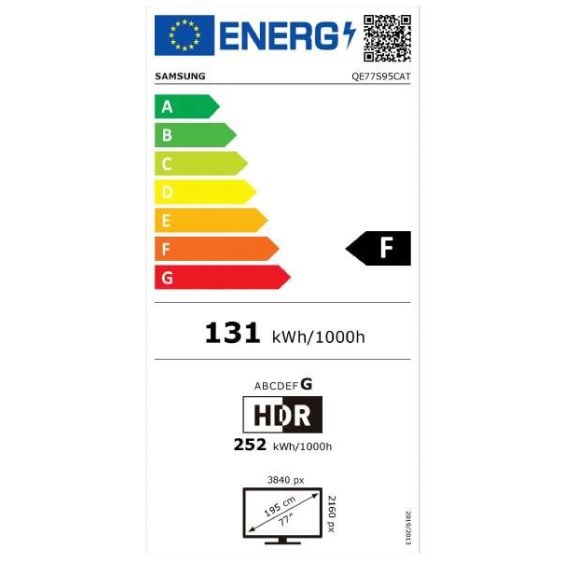 TV SAMSUNG QE77S95CATXXH, 77"(195 cm), OLED, 4K Ultra HD, Tizen™ Smart TV, S95C (2023)