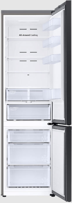 Refrigerator with freezer SAMSUNG RB38C6B3DB1/EF, 390 l, SmartThings, All Around Cooling, 203 cm