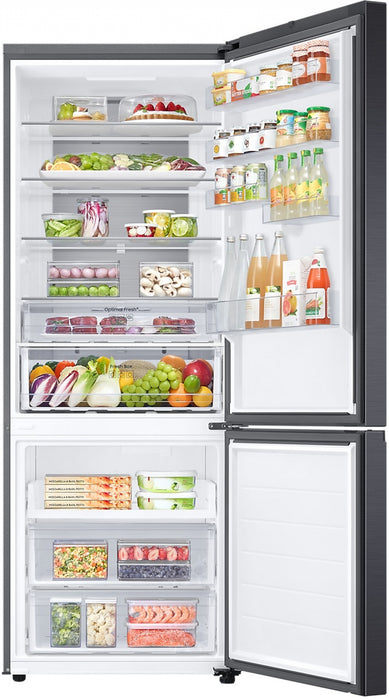 Refrigerator with freezer SAMSUNG RB53DG703EB1EO, 538 l, SmartThings AI Energy and Metal Cooling, 203x75.9 cm, Dark Inox