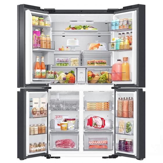 Refrigerator with French door SAMSUNG Family Hub RF65DG9H0EB1EO, 636 l, Black