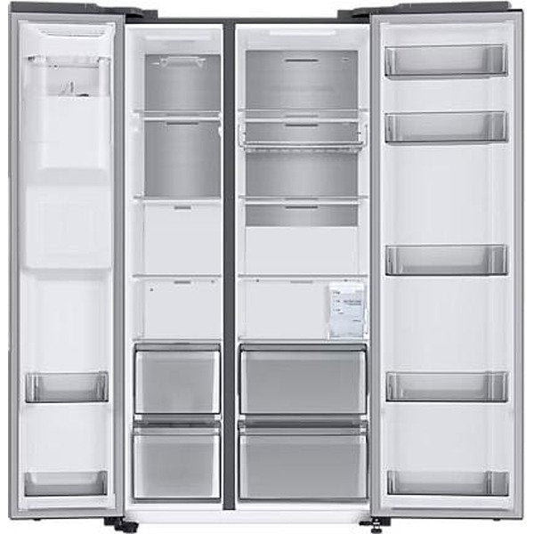 Refrigerator with freezer SAMSUNG Side-by-Side RS68A854CSL/EF, 635 l, No Frost, Wi-Fi