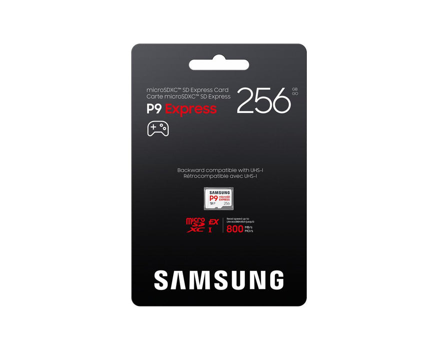 Memory card Samsung microSDXC, 256GB, P9 Express, 800 MB/s, UHS-I 90 MB/s U3, V30, A1
