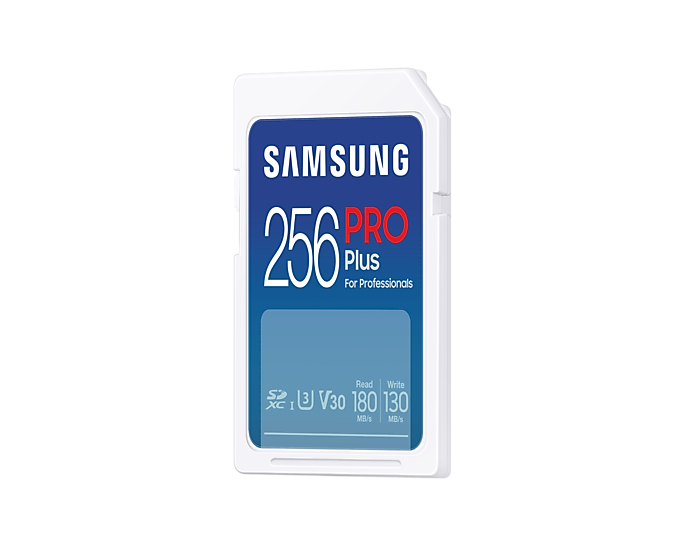 Memory card Samsung PRO Plus, SD Card, 256GB, White