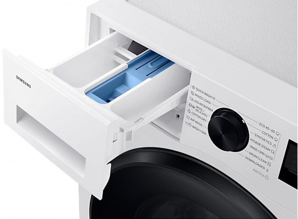 Washing machine with dryer SAMSUNG WD11DG5B15BELE, 11/6 kg, AI Ecobubble™, 1400 rpm, White