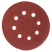SANDING FOR ECCENTRIC GRINDER F125 K60 8 HOLES 10 PCS RAIDER - Шкурки за машинно шлайфане<<<Консумативи за
