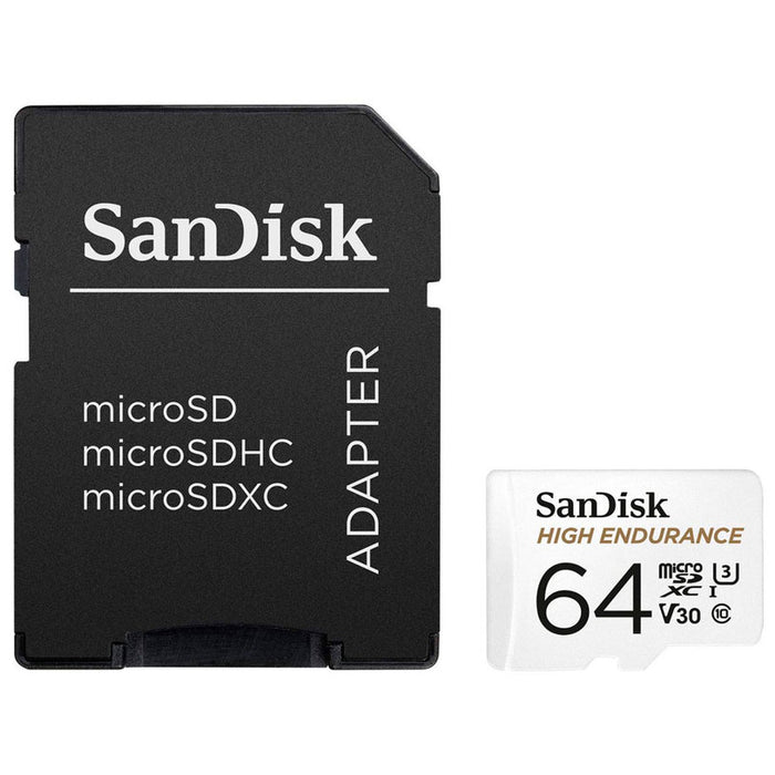 Memory card SANDISK micro SDXC UHS-I, U3, SD Adapter, 64GB