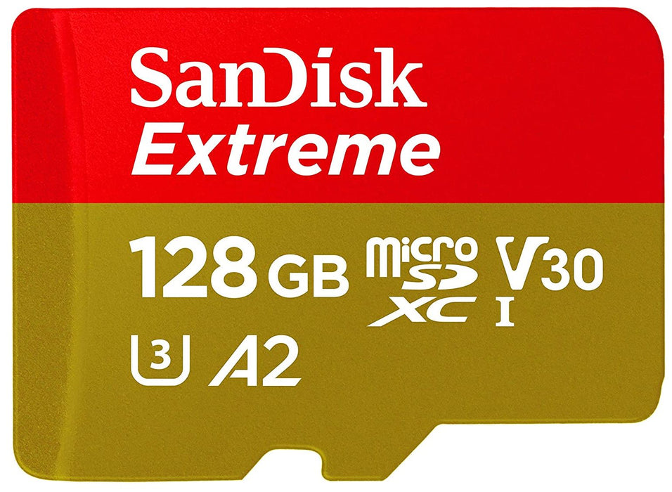 Memory card SANDISK EXTREME microSDXC 128 GB 190/90 MB/s UHS-I U3 (SDSQXAA-128G-GN6MA)