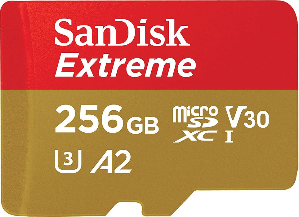 Memory card SANDISK EXTREME microSDXC 256 GB 190/130 MB/s UHS-I U3 (SDSQXAV-256G-GN6MA)