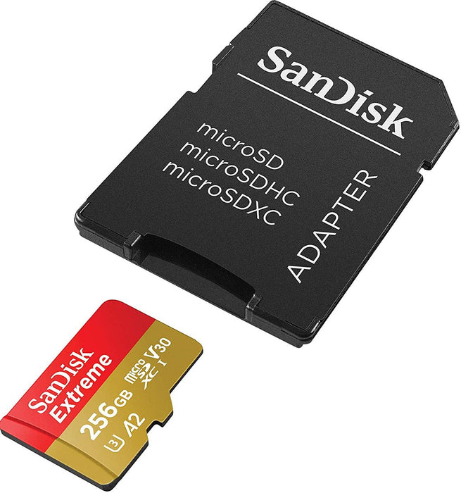Memory card SANDISK EXTREME microSDXC 256 GB 190/130 MB/s UHS-I U3 (SDSQXAV-256G-GN6MA)