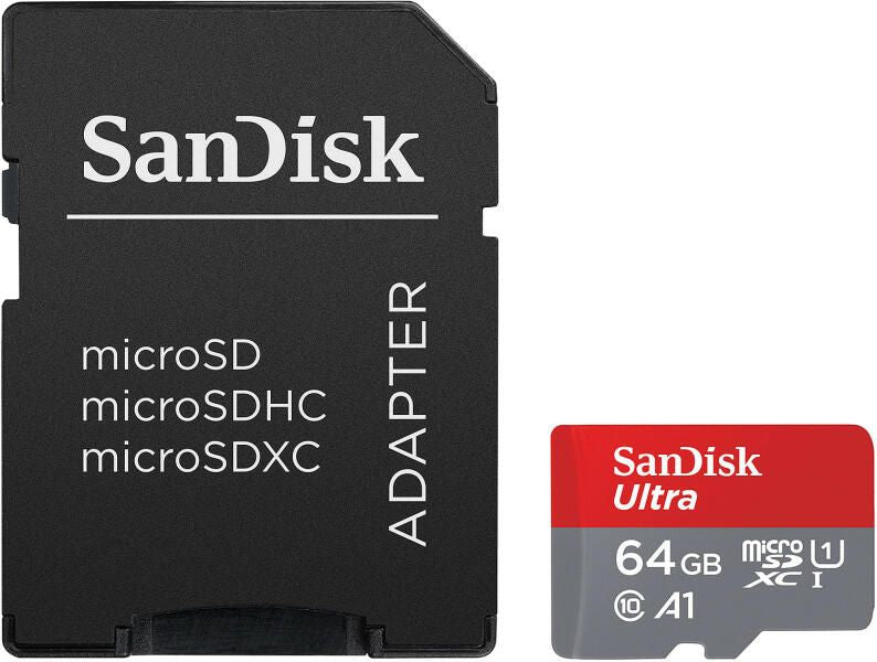 Memory card SanDisk ULTRA ANDROID microSDXC 64 GB 140MB/s A1 Cl.10 UHS-I + ADAPTER