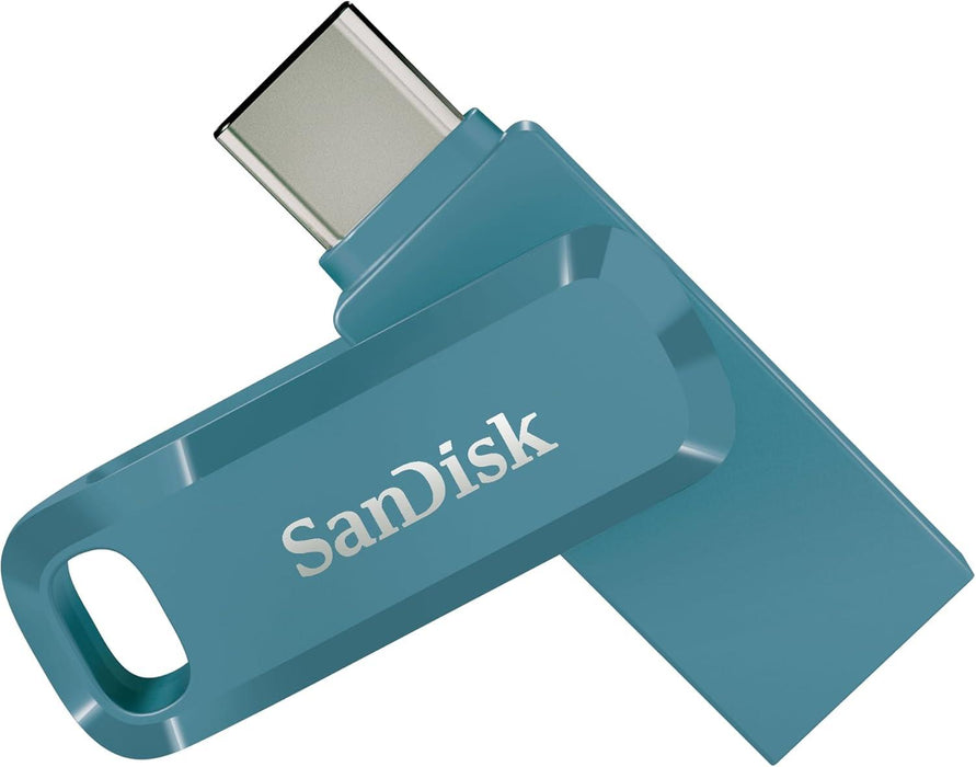 SanDisk Flash Memory 256Gb Ultra Drive Go USB-C Type-C, BLUE