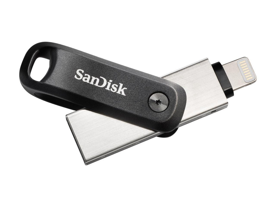 USB memory SanDisk iXpand Flash Drive Go, for Apple iPhone and iPad, USB 3.1 Gen 1, 256GB, Silver