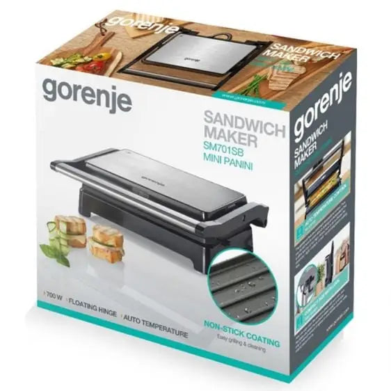 Sandwich maker GORENJE SM701SB - Сандвич мейкъри<<<Уреди за кухня<<<Малки електроуреди<<<TechnoMix&&&Сандвич