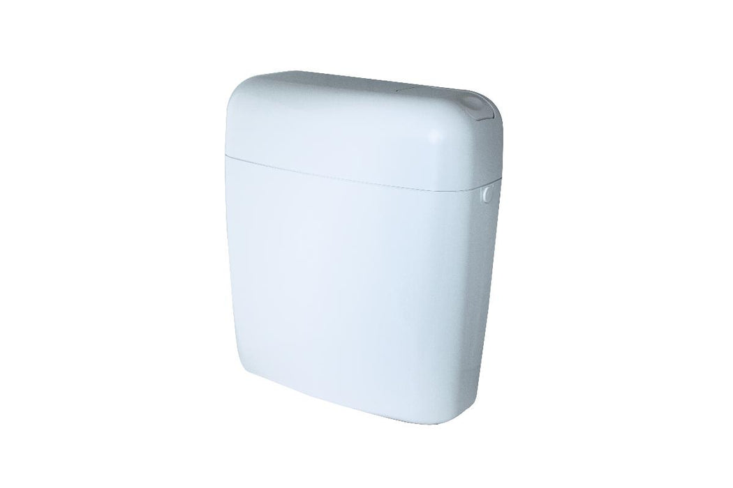 TOILET CYLINDER PVC STOP BUTTON WHITE