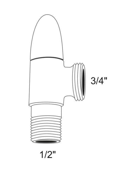 CERAMIC CORNER FAUCET WITH SOCKET 1/2x3/4