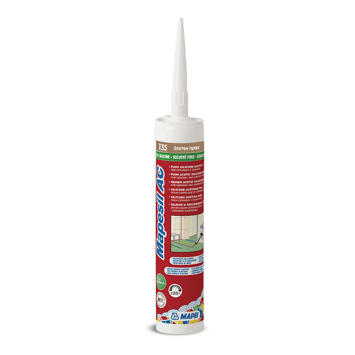 SANITARY SILICONE MAPEI MAPESIL AC 135 - Силикони и акрили<<<Лепила за плочки фуги силикони и