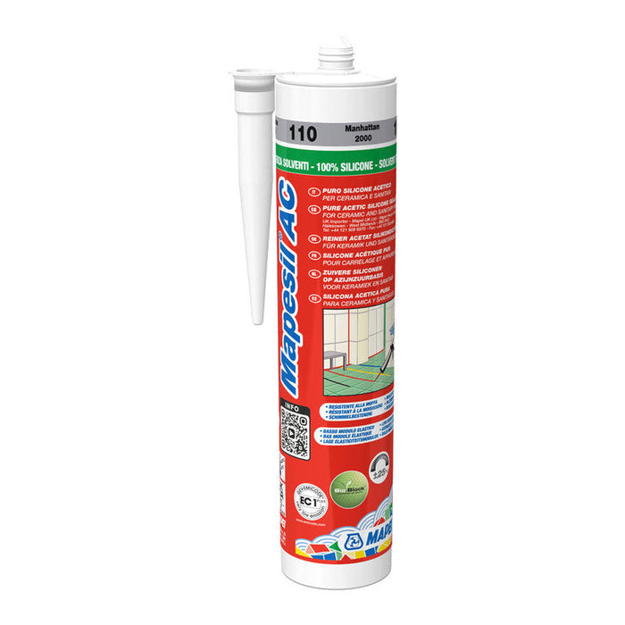 SANITARY SILICONE MAPEI MAPESIL AC 144 - Силикони и акрили<<<Лепила за плочки фуги силикони и