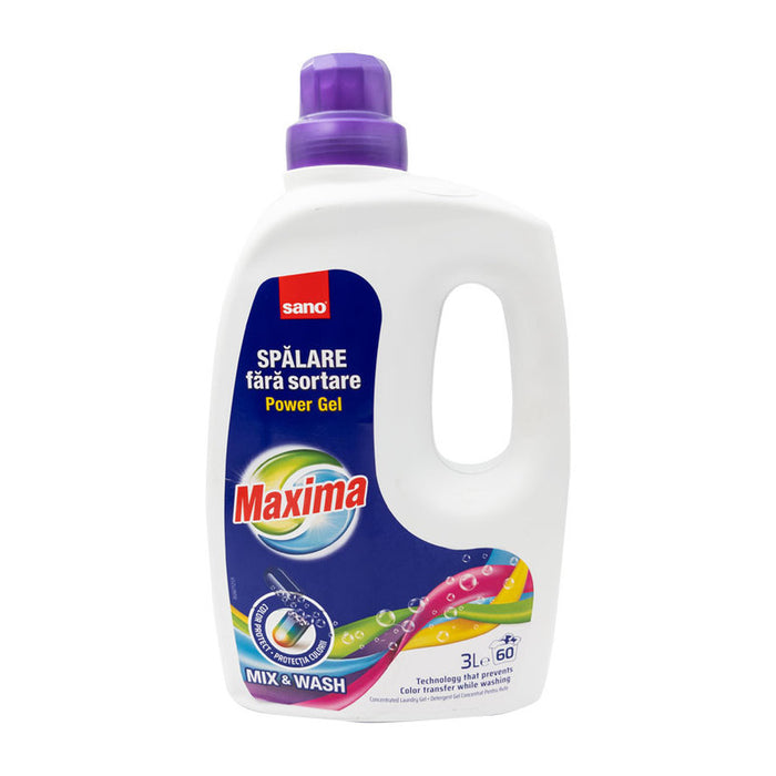 WASHING GEL MAXIMA 60 WASH 3 L SANO MIX&WASH