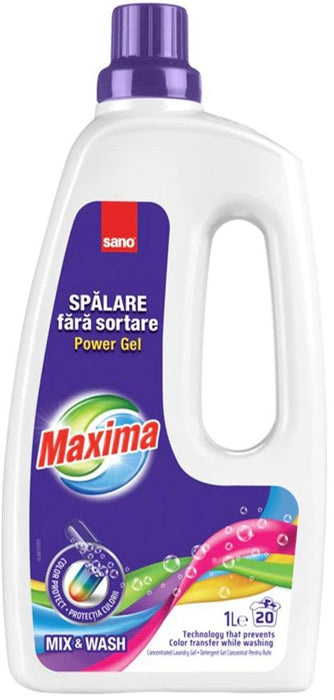 MAXIMA WASHING GEL 20 WASH MAXIMA 1L SANO MIX&WASH