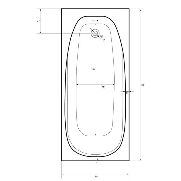 ACRYLIC BATH SANOTECHNIK LINEA