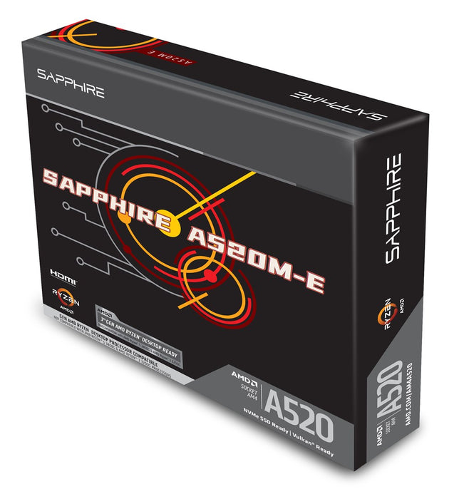 Sapphire A520M-E AMD A520 Socket AM4 micro ATX