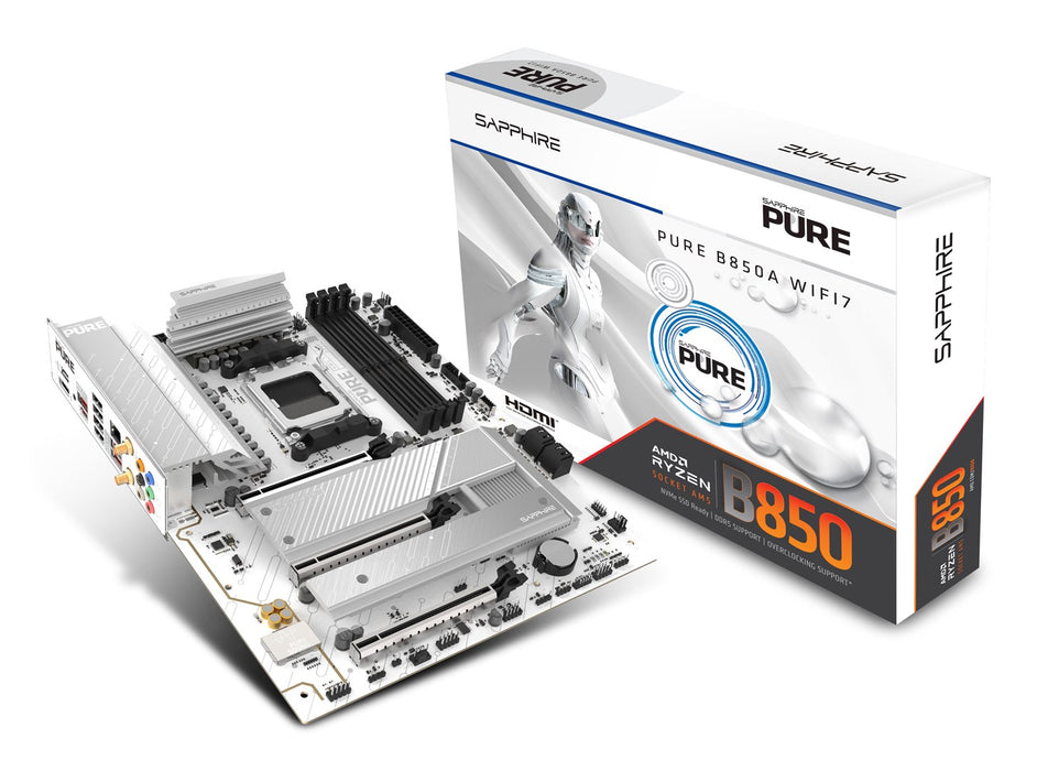 Sapphire PURE B850A WIFI 7 AMD B850 Socket AM5 ATX