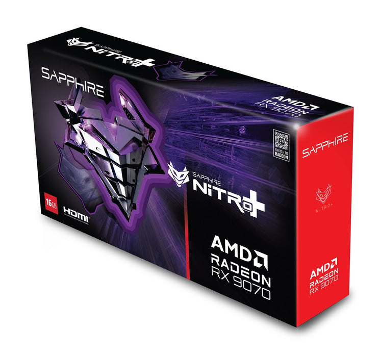 SAPPHIRE NITRO+ AMD RADEON RX 9070 GAMING OC 16GB DUAL HDMI DUAL DP