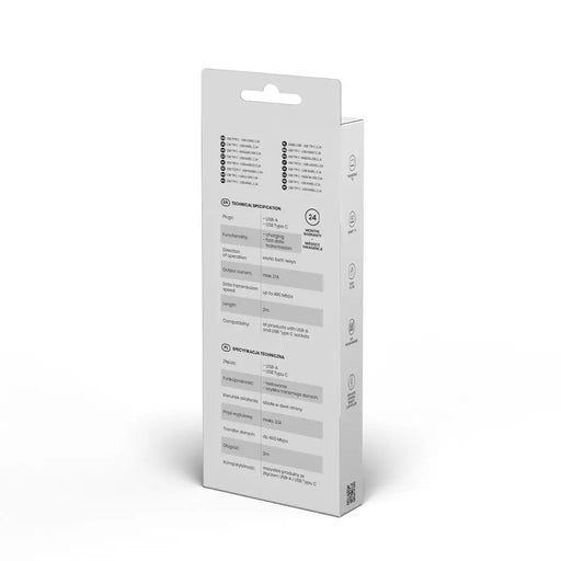 Savio CL-129 USB cable 2 m USB 2.0 USB A USB C Black - USB cablesAKG-KAB<<<GSM accessoriesAKG<<<ActionPL